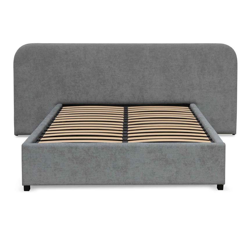 King Bed Frame - Flint Grey - NotBrand