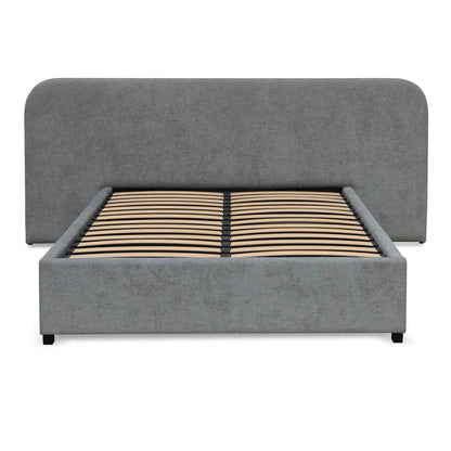 King Bed Frame - Flint Grey - NotBrand