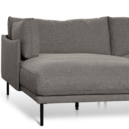 Graphite Chic Jasmine 4-Seater Sofa with Left Chaise - House of Hyne