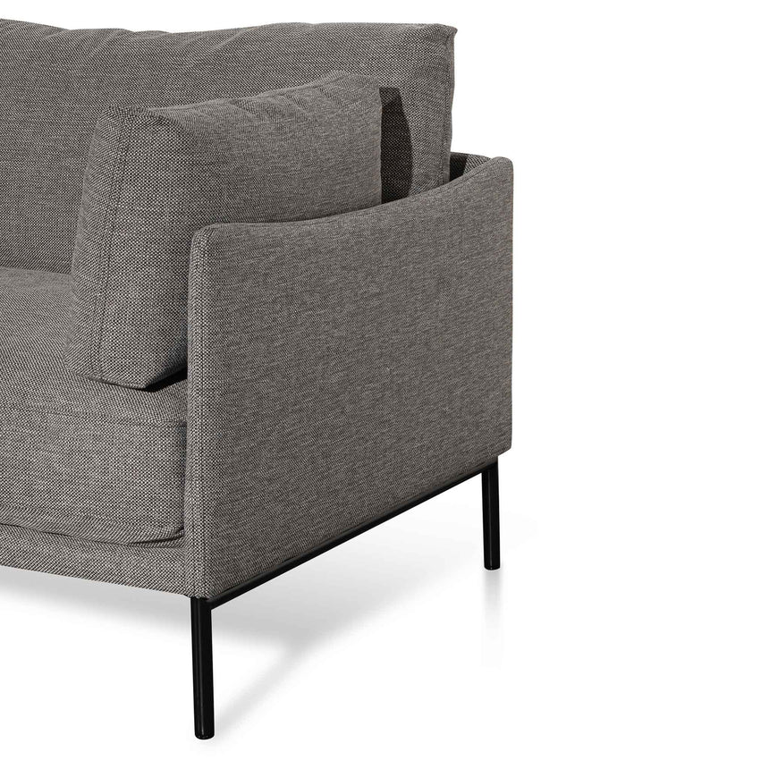 Graphite Chic Jasmine 4-Seater Sofa with Left Chaise - House of Hyne