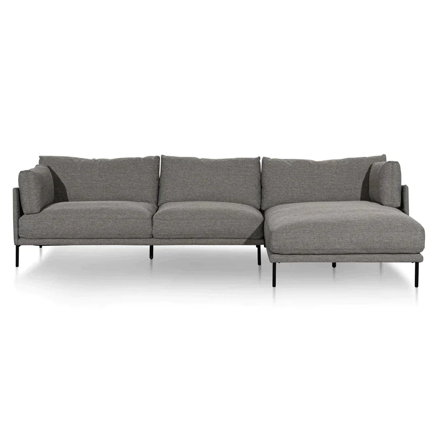 Graphite Chic Jasmine 4-Seater Sofa with Right Chaise - House of Hyne