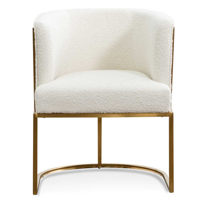 Boucle Bliss Ivory Lounge Chair - HouseofHyne