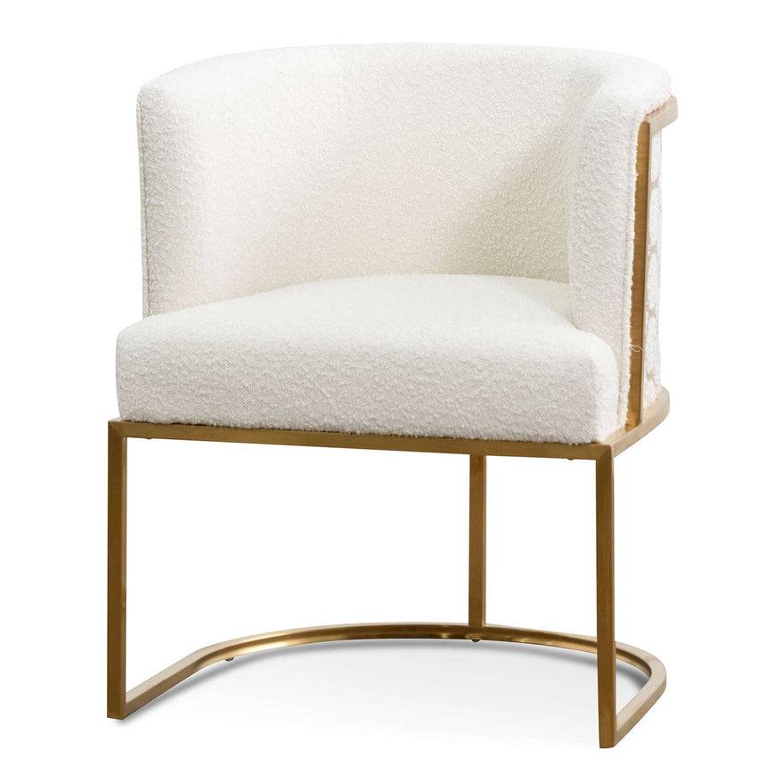 Boucle Bliss Ivory Lounge Chair - HouseofHyne