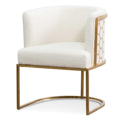 Boucle Bliss Ivory Lounge Chair - HouseofHyne