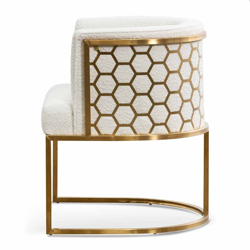 Boucle Bliss Ivory Lounge Chair - House of Hyne