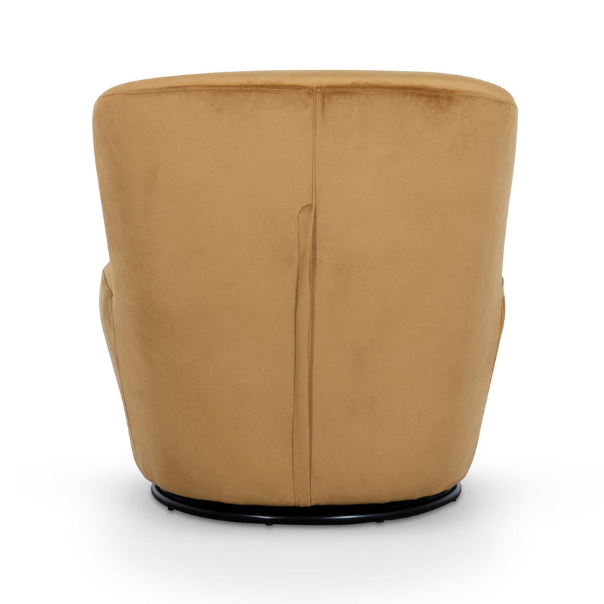 Sinko Swivel Lounge Chair - Mustard - Notbrand