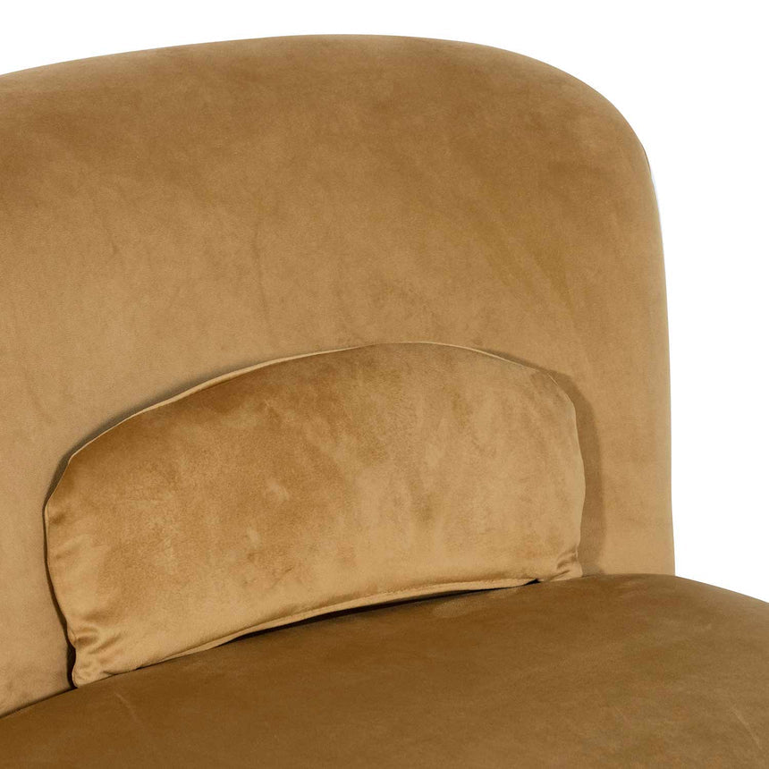 Sinko Swivel Lounge Chair - Mustard - Notbrand