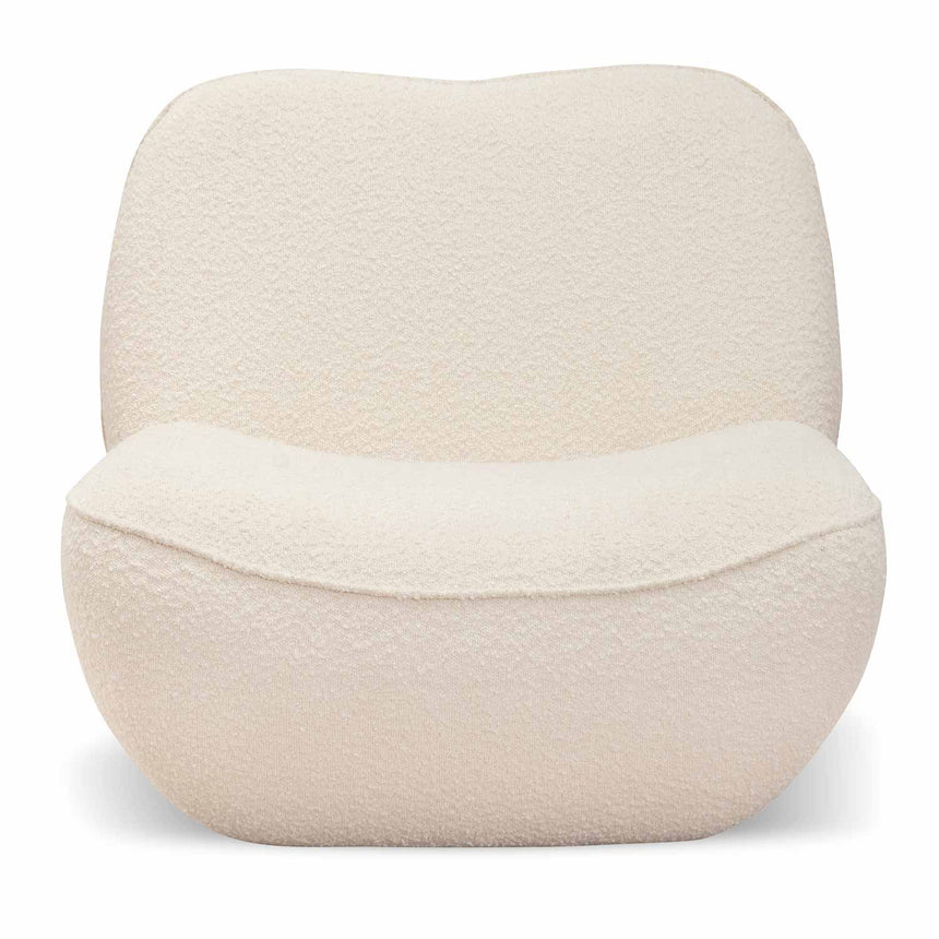 Tjasa Lounge Chair - Ivory White Boucle - Notbrand