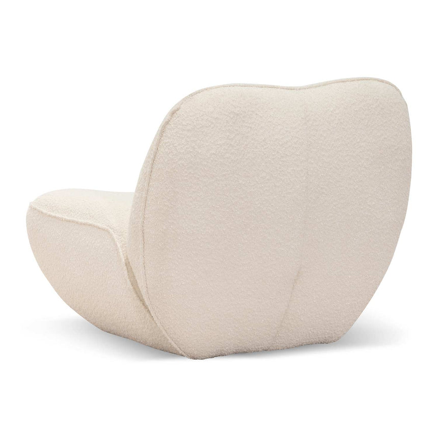 Tjasa Lounge Chair - Ivory White Boucle - Notbrand