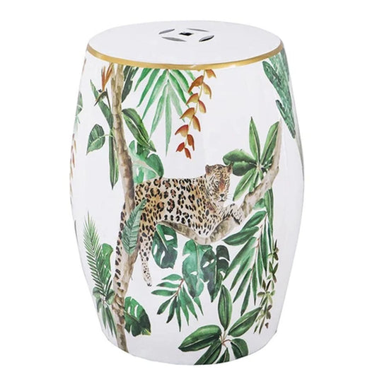 LEOPARD CERAMIC STOOL - Notbrand