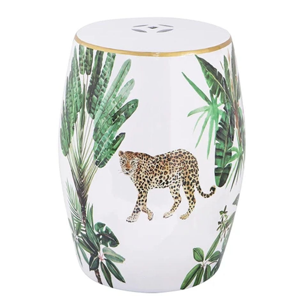 LEOPARD CERAMIC STOOL - Notbrand