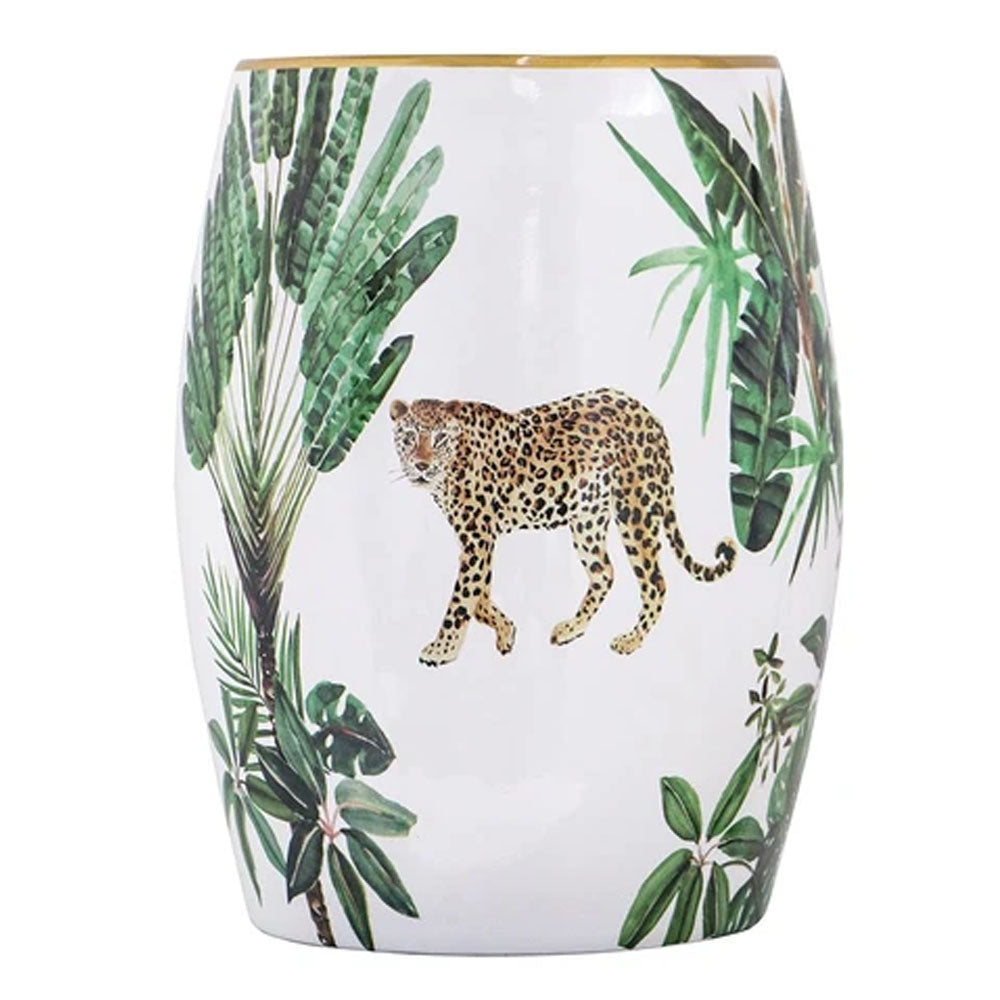 LEOPARD CERAMIC STOOL - Notbrand