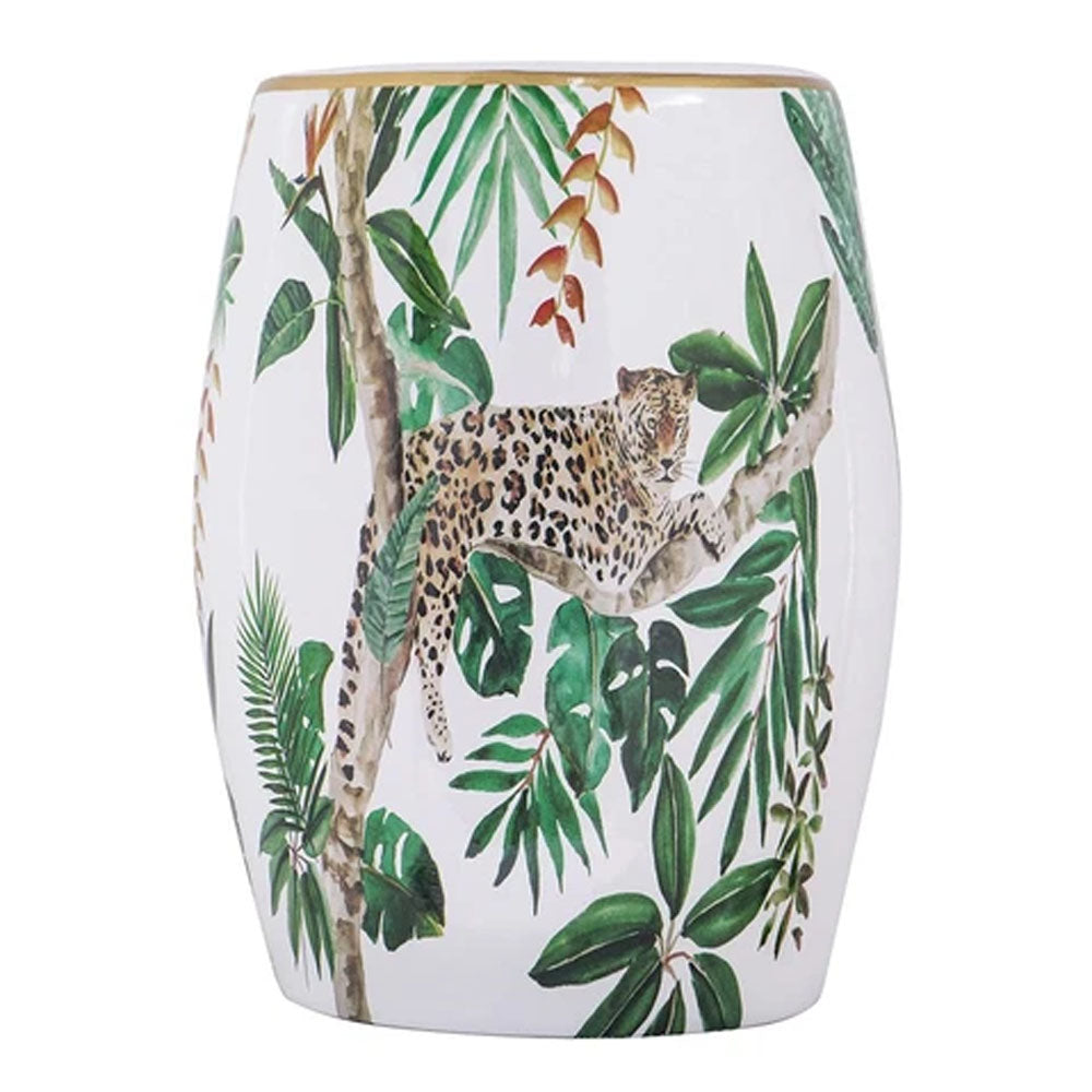 LEOPARD CERAMIC STOOL - Notbrand