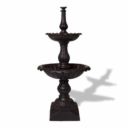 Lisbon 2 Tier Self Contained Garden Fountain 140cm - House of Hyne