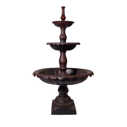 Lisbon 3 Tier Cast Iron Fountain - Notbrand