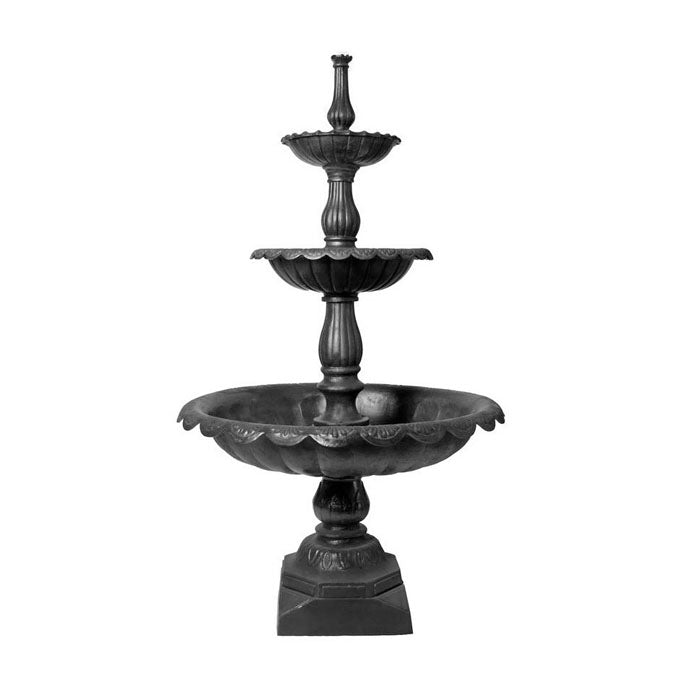 Lisbon 3 Tier Cast Iron Fountain - Notbrand