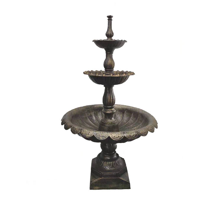 Lisbon Cast Iron 3 Tier Self Contained Fountain - HouseofHyne