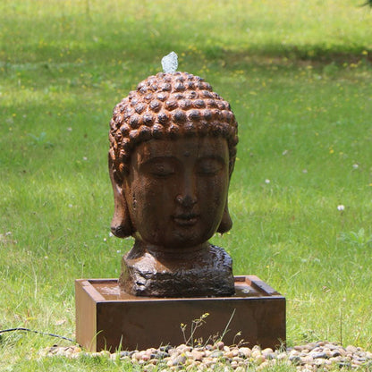 Lucky Buddha Water Fountain with LED - Notbrand