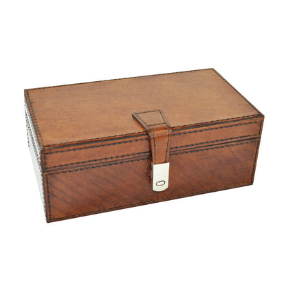 Viktas Tan Leather Accessories Box - Notbrand