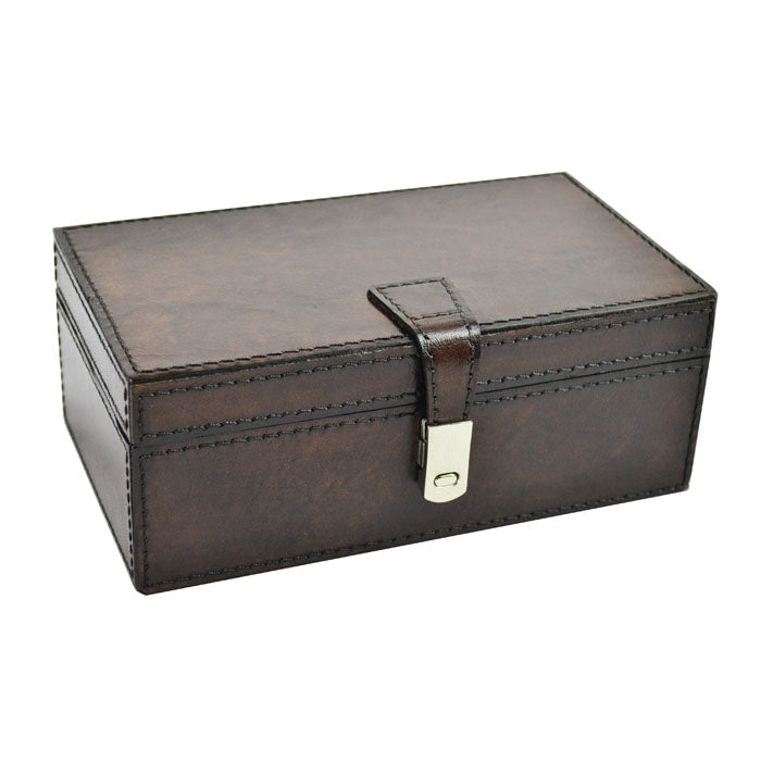 Viktas Dark Leather Accessories Box - Notbrand