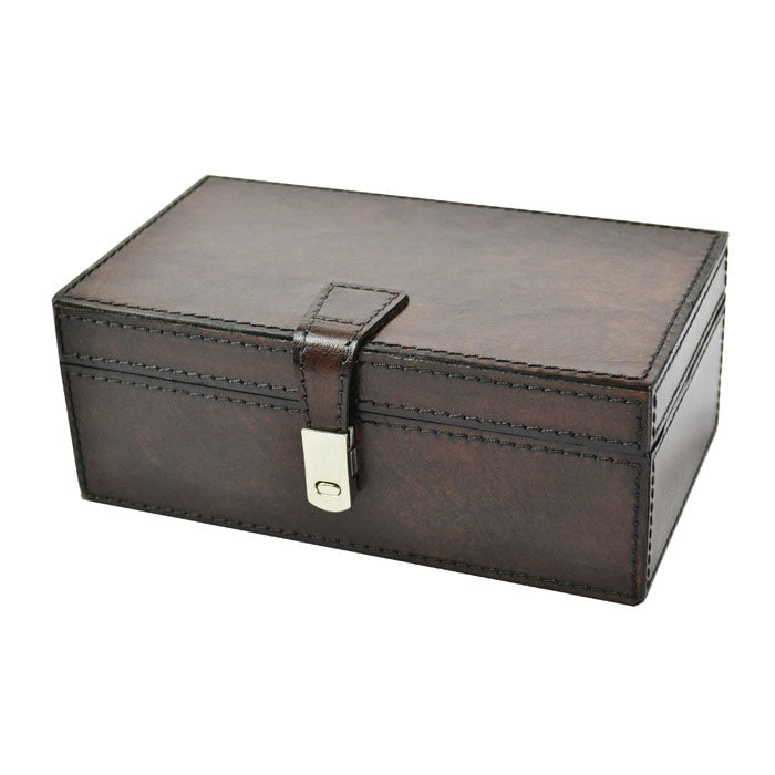 Viktas Dark Leather Accessories Box - Notbrand