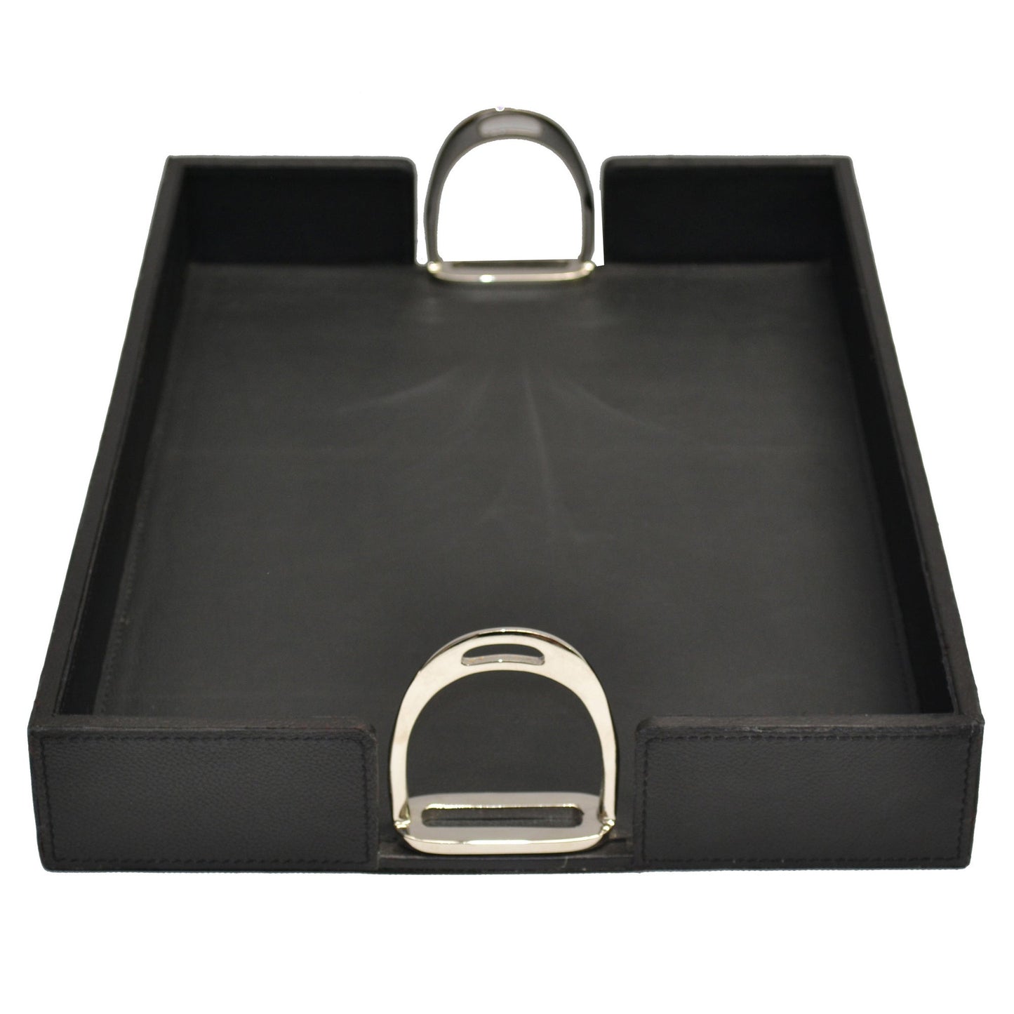 Leather Tray With Stirrups - Notbrand