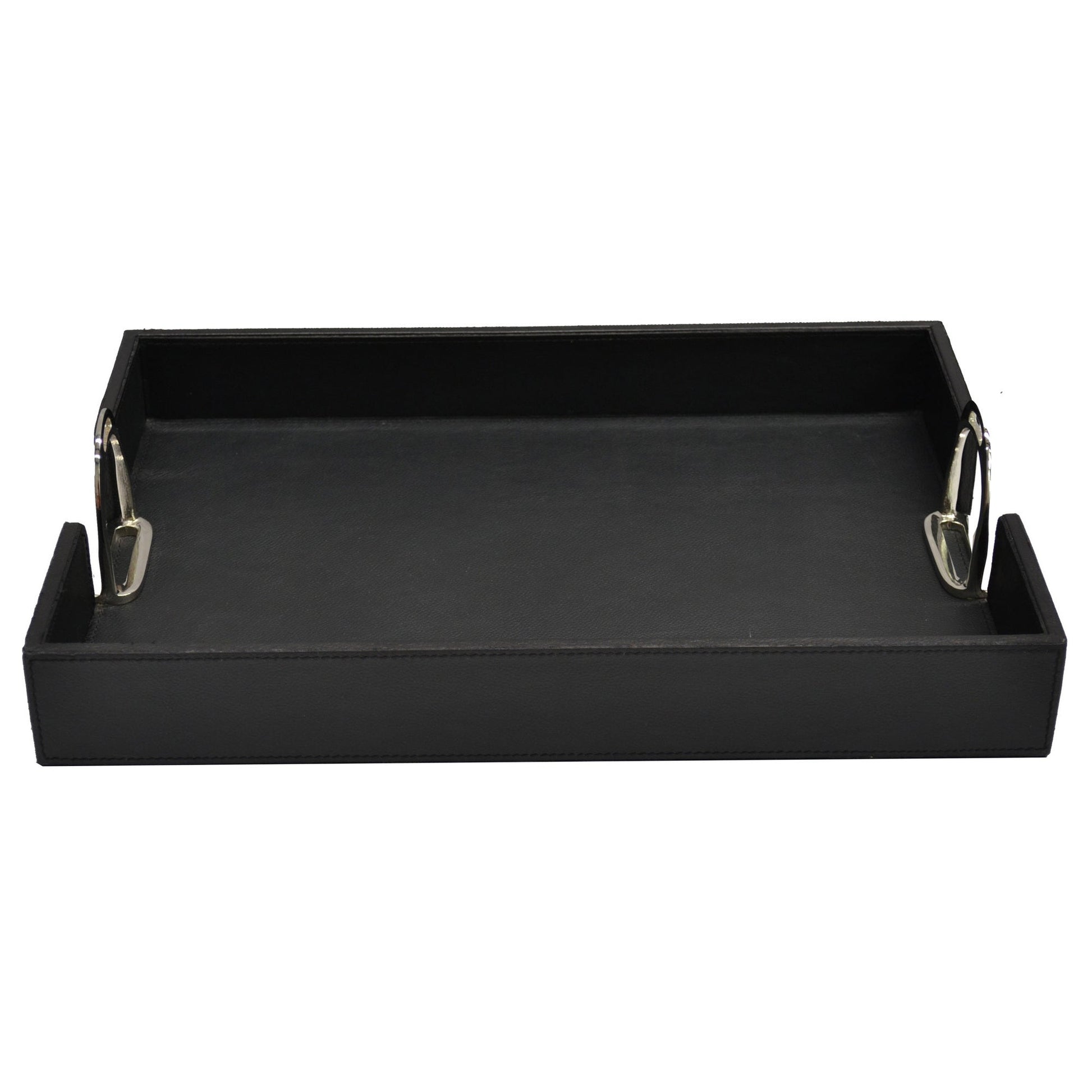 Leather Tray With Stirrups - Notbrand