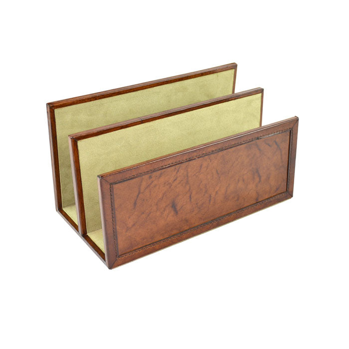 Ayldrad Tan Leather Letter Organiser - Notbrand