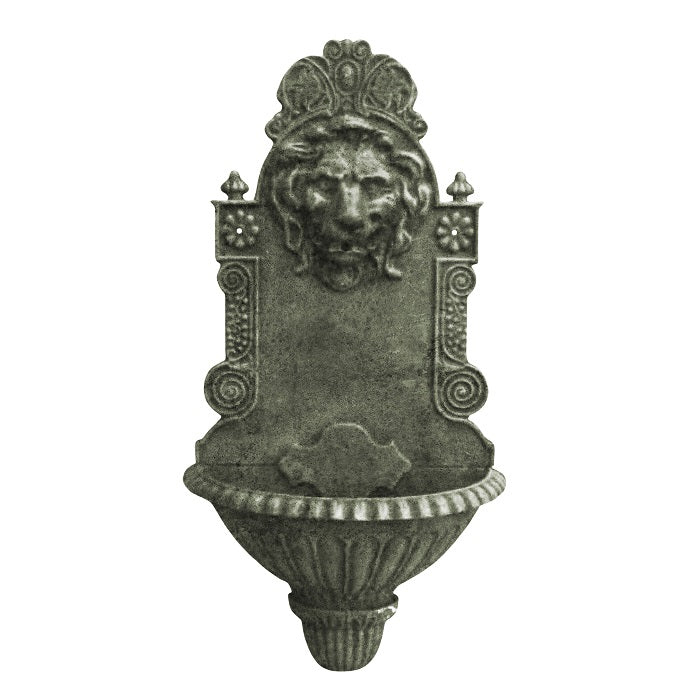 Lion Head Cast Iron Wall Fountain - Antique - House of Hyne