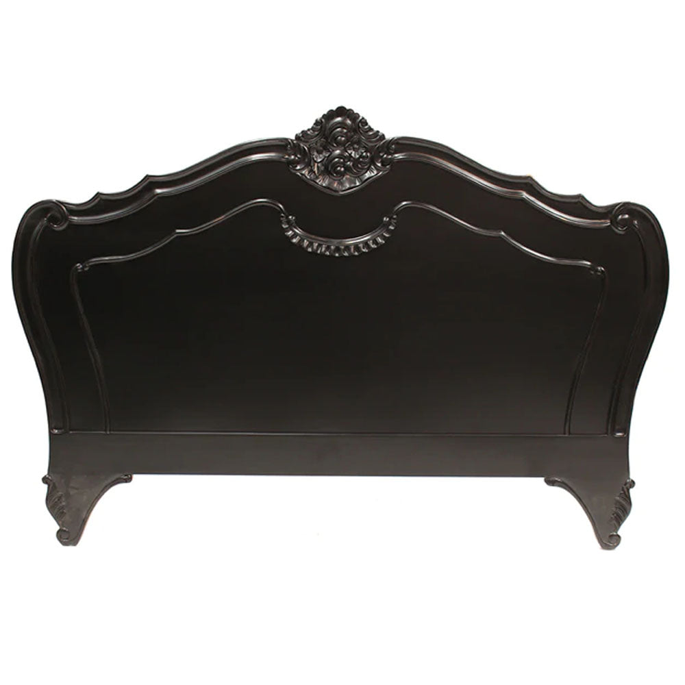 Louis French Provincial Headboard in Black - Range - House of Hyne