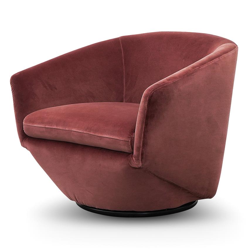 Flaming Margaret Velvet Swivel Chair - House of Hyne