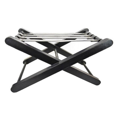 Black Leather Luggage Rack - Notbrand