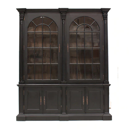 Geogian Mindy Wood 2 Door Cabinet - Black - House of Hyne