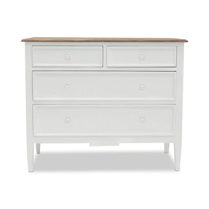 Hampton Mindy Wood Chest of Drawers - White - House of Hyne