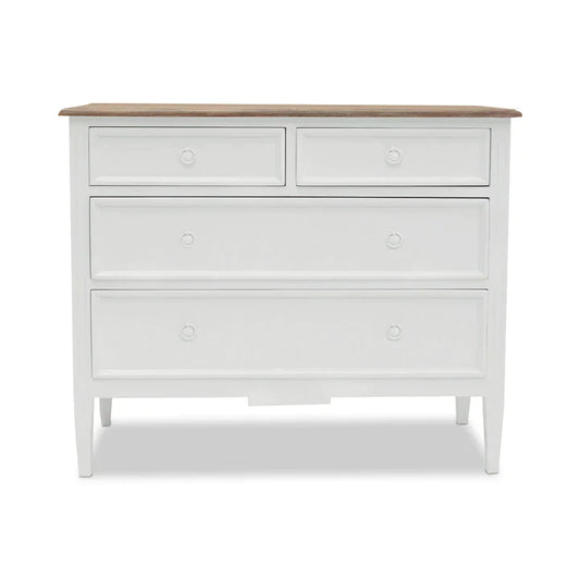 Hampton Mindy Wood Chest of Drawers - White - House of Hyne