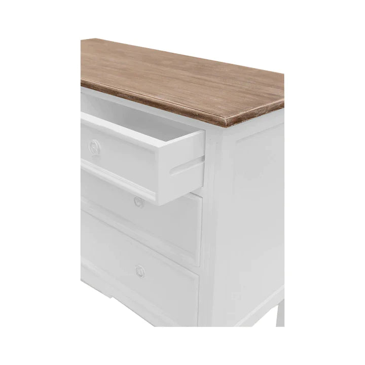 Hampton Mindy Wood Chest of Drawers - White - House of Hyne