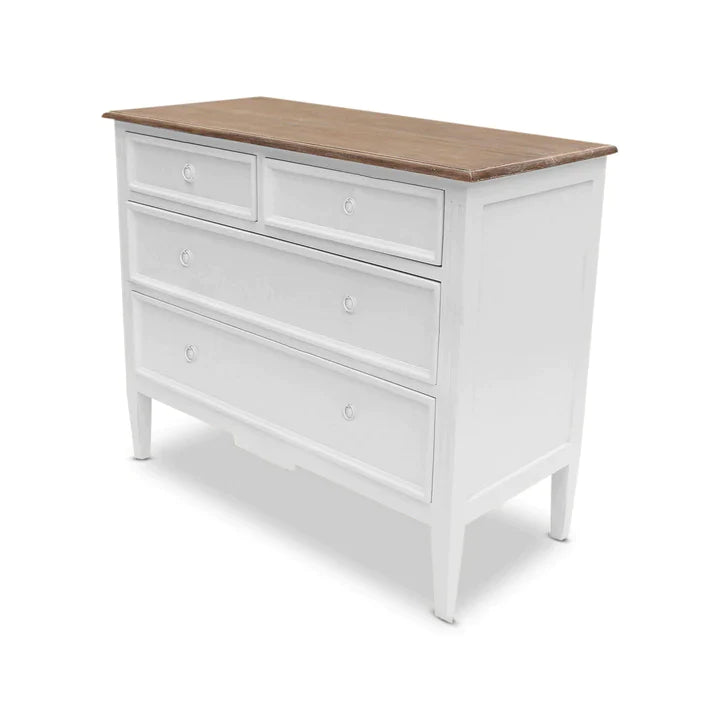 Hampton Mindy Wood Chest of Drawers - White - House of Hyne