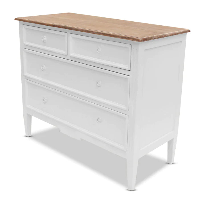 Hampton Mindy Wood Chest of Drawers - White - House of Hyne