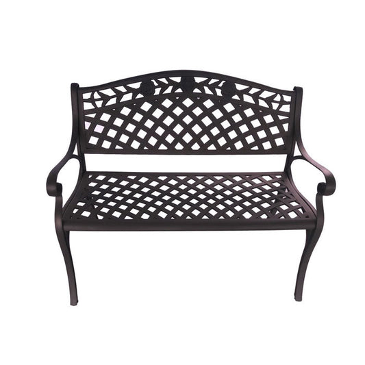 Melissa Cast Aluminium Bench - Notbrand