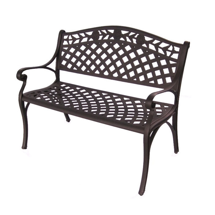 Melissa Cast Aluminium Bench - Notbrand