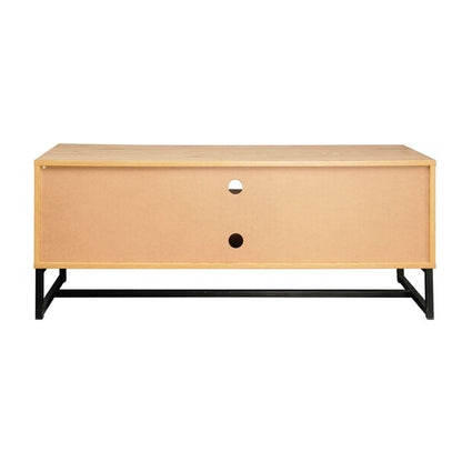 Milan Herringbone Pattern Entertainment Tv Unit - Notbrand