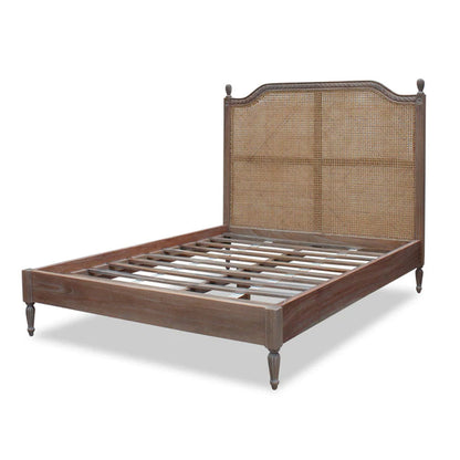 Marseille Rattan Bed In Weathered Oak - Range - House of Hyne