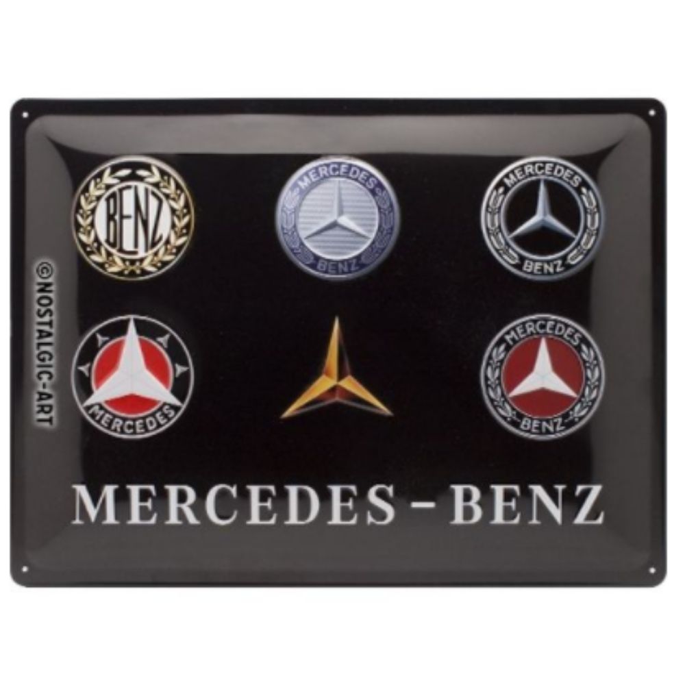 Mercedes-Benz Logo Evolution - Large Sign