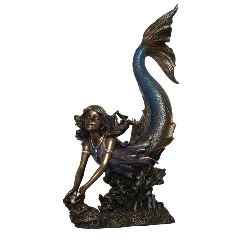 Mermaid Infant Bronze Figurine - Notbrand