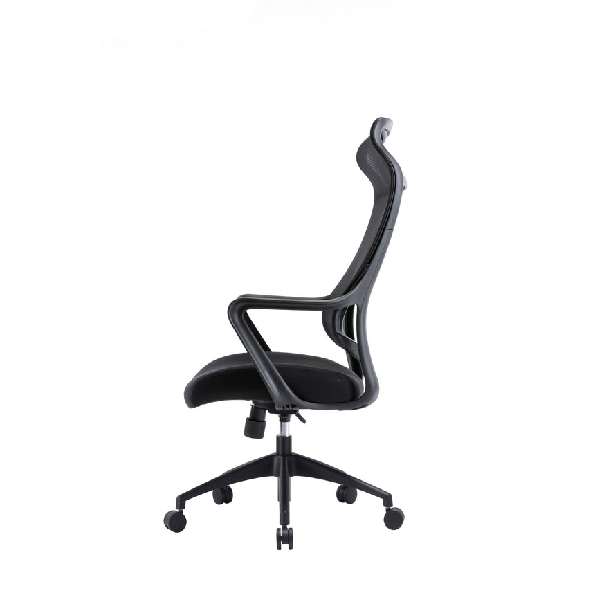 Catobu Mesh Back & Fabric Cushion Seat Office Chair - Black - Notbrand