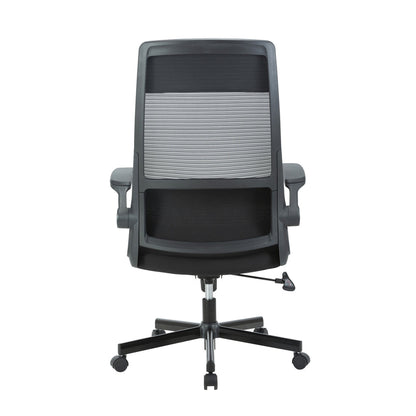 Katlily Mesh Ergonomic Fabric Seat Office Chair - Black - Notbrand