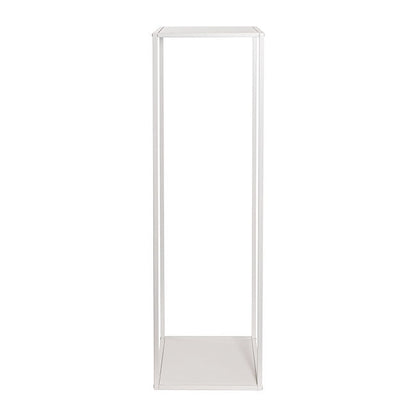 Metal Centrepiece Flower Table Stand KD White (30x30x110cmH) - Notbrand