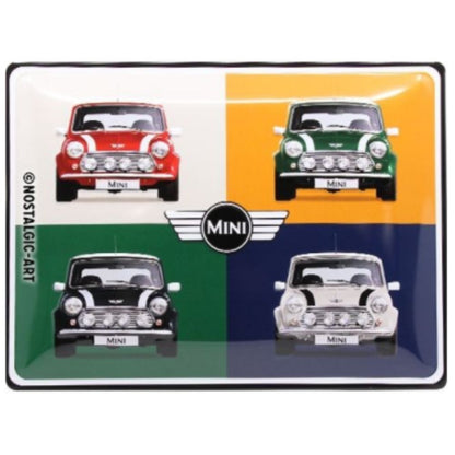 Mini 4 Cars Pop Art - Large Sign - NotBrand