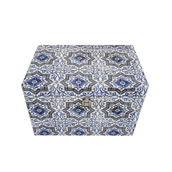 Set of 5 Moroccan Tile Trunks Storage Boxes - Notbrand