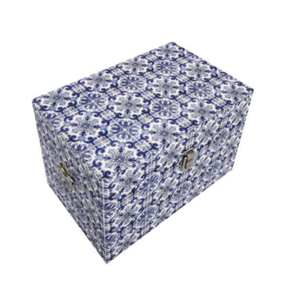 Set of 5 Moroccan Tile Trunks Storage Boxes - Notbrand